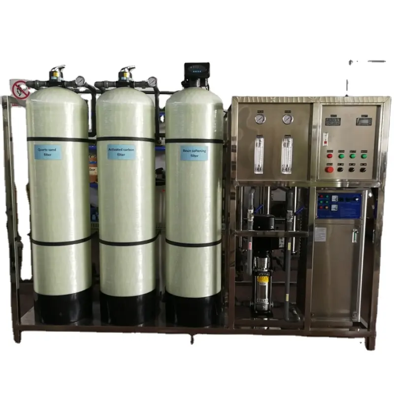 Harga RO Air 1000 Liter Per Jam LPH Tanaman untuk Minum Reverse Osmosis Mesin dengan Softener Ozon UV Pilihan