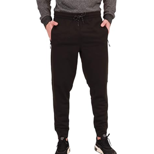 Pantalon de survêtement décontracté pour homme, taille élastique, cordon de serrage, poches latérales, noir, gris, automne, tricoté en coton, joggers - Product Image 2