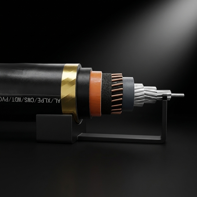 YJLW02 Copper Corrugated Aluminum Sheath XLPE High Voltage Power Cable 64/110kV 127/220kV Anti-water IP68 Underground