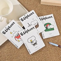 Carnet A6 Original Petit Éléphant, Cahier de poche ligné, Cahier d'exercices pour étudiants, Mini-carnet