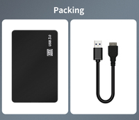 Boîtier externe pour disque dur SATA 2,5 pouces vers USB 3.0, boîtier pour disque dur SSD, sans outil, 5 Gbps UASP, portable pour ordinateur portable PC
