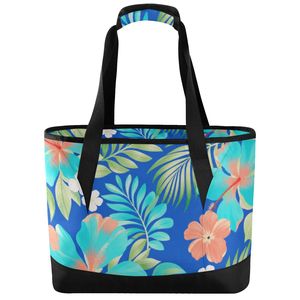 Wholesale Hawaii Floral Print Custom Insulated <b>Lunch</b> Cooler <b>Bag</b> Larger Capacity Thermal <b>Lunch</b> <b>Bag</b> <b>for</b> <b>Women</b> Picnic - Product Image 2