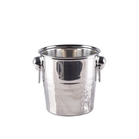 Seau à glace personnalisé de 3 L, grand seau à glace de luxe en acier inoxydable, refroidisseur de bouteilles de champagne, de bière et de vin, seau à glace rose doré