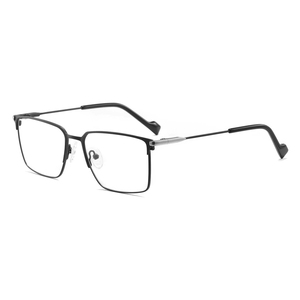 LE6542 メンズメタルスクエア光学フレーム高品質眼鏡フレーム新デザインアイグラス<span class=keywords><strong>2026</strong></span> - Product Image 4