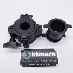 KKMark Black 1 Inch 1.5 Inch 2 Inch Adjustable Mounting Lighting Plastic 360 Degree Wrap Around O <strong>Clamp</strong> - Product Image 6