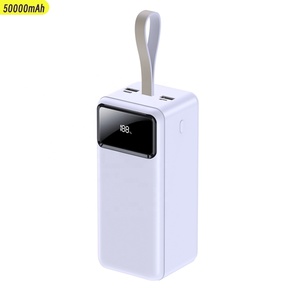 Logo personnalisé <span class=keywords><strong>50000</strong></span> mAh Powerbank Banque d'alimentation de plus grande capacité Banques d'alimentation portables <span class=keywords><strong>50000</strong></span> mah Double chargeur USB avec lampe de poche - Product Image 1