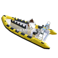 CE Hypalon Yacht Fiberglas 7m Schlauchboot Hersteller Rippen boot mit Jockey-Sitz