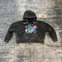 DENIMGUYS Mode Homme Sweat-shirts et sweats à capuche surdimensionnés à impression numérique lourds Vintage Noir Impression DTG Sweat-shirt à capuche pour homme
