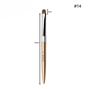 Pinceau à ongles professionnel en métal doré pour nail art français, logo personnalisé, exclusif salon, pour manucure et peinture UV gel - Product Image 6