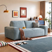 Canapé-lit escamotable gain de place avec cadre métallique pliable et matelas indépendant – Mobilier convertible pour la maison