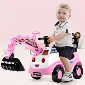 Yeni varış çocuklar kum kazma makinesi oyuncak araba/çocuklar için oyuncak araba çocuklar için binmek araba oyuncak ekskavatör
