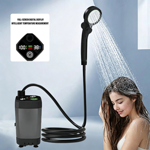 Ducha Portátil <span class=keywords><strong>El</strong></span>éctrica para Exteriores, Material ABS, Pantalla <span class=keywords><strong>de</strong></span> Temperatura y Potencia, Sin Instalación, para Campamentos, Dormitorios - Product Image 1