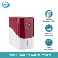 Système d'osmose inverse compact et de petite taille pour camping-car, filtre à eau RO électrique en plastique à installation facile et auto-nettoyant, à installer sous l'évier
