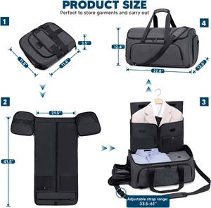 Imperméable 4 en <span class=keywords><strong>1</strong></span> robe suspendue <span class=keywords><strong>valise</strong></span> costume vêtement sac à dos pour hommes femmes sac de <span class=keywords><strong>voyage</strong></span> bagage à main vêtement sac - Product Image 3