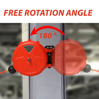 Tuyau d'air en PU de 10 mètres auto-rétractable et extensible, dispositif de bobinage automatique, tambour de bobinage automatique, rétracteur de tube suspendu pour sacs à air