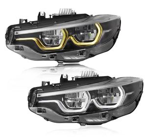 Faro Anteriore per Auto BMW Serie 4 F32 F82 2013-2020, Gruppo LED Bicolore Giallo e Bianco DRL ad Alta Luminosità - Product Image 1