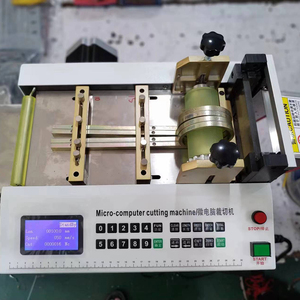 Phòng thí nghiệm Silicone ống cao su ống <span class=keywords><strong>PVC</strong></span> Hose Cutter tự động tấm kim loại Nickel Dải vành đai nhựa máy cắt - Product Image 3