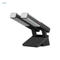 Microphone de conférence filaire col de cygne HKNC HG-D202-L avec base métallique, connecteur XLR, alimentation fantôme 48V et câble de données pour usage professionnel