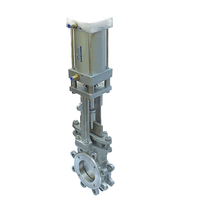 Vanne à guillotine pneumatique en acier inoxydable, vente directe d'usine