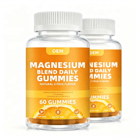 Gommes à mâcher au magnésium, saveur naturelle d'agrumes, complément vitaminique, mélange de magnésium, gommes quotidiennes, service OEM