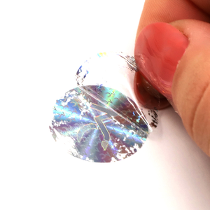 Kustom 3D Pgcs <span class=keywords><strong>Label</strong></span> Hologram Pencetakan Kode Qr Aman Anti Pemalsuan Stiker Holografik Bulat Goresan Lembar Stiker - Product Image 4