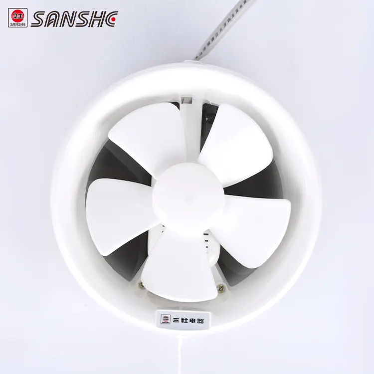 Sanela ventilador de escape para banheiro, venda quente, clássico, abs, vidro totalmente em plástico, ventilação de luxo, estilo moderno