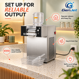 Macchina Commerciale per Ghiaccio a Scaglie con Ingresso Liquido Diretto 110V 220V per Latte, Succhi, Bingsu, Ghiaccio Tritato, Caffè, Ristoranti e Negozi - Product Image 6