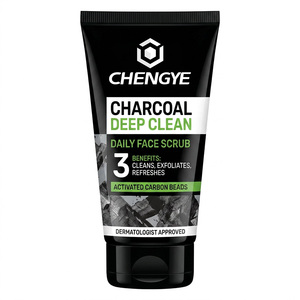 Nettoyant Visage Purifiant au Charbon Actif Non <span class=keywords><strong>Démaquillant</strong></span> pour Hommes – Contrôle du Sébum, Élimination des Points Noirs, Nettoyage en Profondeur des Pores, Rafraîchissant et Clarifiant - Product Image 2