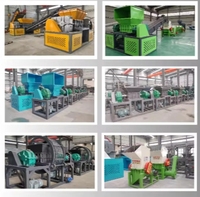 Broyeur-déchiqueteur automatique à double arbre pour plastiques PP PE PET LDPE, usage intensif, prix usine