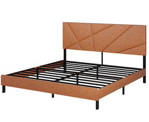 Lit de rangement relevable King Size OE HOME, structure en bois de chêne, revêtement en tissu, mécanisme hydraulique réglable, design moderne - Product Image 6