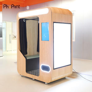 Machine Photobooth en Bois Réglable en Hauteur, avec Paiement Sans Espèces et à la Tirage, pour Centres Commerciaux - Product Image 6