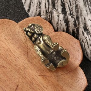 Artesanía <span class=keywords><strong>Labrador</strong></span> perro latón adornos escritorio cobre sólido Zodiaco perro estatua - Product Image 4