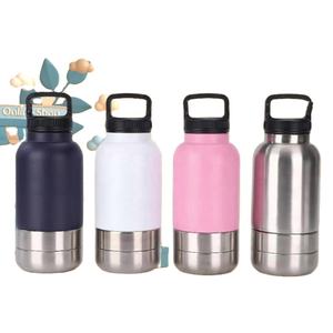 <span class=keywords><strong>Bottiglia</strong></span> d'acqua portatile <span class=keywords><strong>fondo</strong></span> staccabile <span class=keywords><strong>della</strong></span> tazza Thermos escursionismo acqua ciotola spazio <span class=keywords><strong>bottiglia</strong></span> con manico - Product Image 2