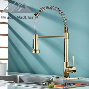 Robinet de <span class=keywords><strong>cuisine</strong></span> professionnel Wayon <span class=keywords><strong>avec</strong></span> <span class=keywords><strong>douchette</strong></span> extractible à ressort, <span class=keywords><strong>mitigeur</strong></span> monocommande, finition Gun Metal - Product Image 2