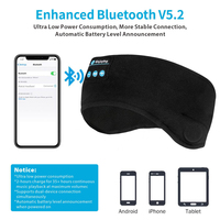 Casque Bluetooth pour le sommeil avec 35 heures d'autonomie musicale, bandeau sans fil pour le sport et la relaxation en extérieur