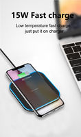 Chargeur sans fil portable 15W pour les voyages d'affaires - Facile à emballer et à transporter