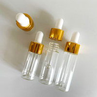 2ml 3ml 4ml 5ml mini bouteilles à rouleaux en verre transparent bouteilles vides à bille roulante d'huile essentielle