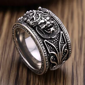 bague戒指情侣套装和订婚流行时尚女性18k空白优质爱情设计坐立不安雕刻假金戒指
