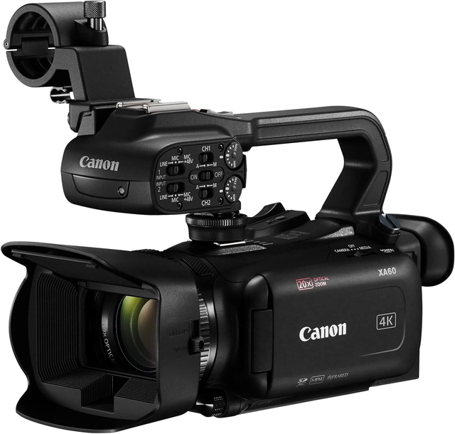 Ca Non XA60 Professional 4K Handheld Camcorder with 20x Zoom 5-Axis Image Stabilization Wedding Follow-up Artifact