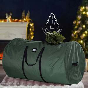 Best Price Adjustable Size Durable Oxford Fabric Cylinder Tree Bag Customized Service for Clothing Bedding for Christmas Storage - Product Image 2
