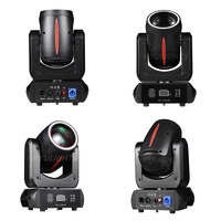 Luz Móvil de Cabeza con Efecto de Haz de Luz LED de 180 W, Mini Luz Estroboscópica con Prisma 3D y Efecto Halo, Luces de Fiesta DMX512 para Equipos de Iluminación de Escenario para DJ