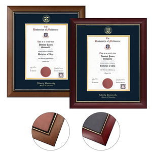 Mondon thân thiện với môi gỗ cao đẳng A4 giấy chứng nhận tốt nghiệp đại học logo bằng tốt nghiệp khung bán buôn - Product Image 1