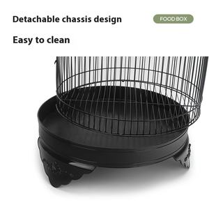 <span class=keywords><strong>Cage</strong></span> à oiseaux décorative élégante à deux étages pour la maison et le jardin-Métal durable, conception artistique, assemblage facile - Product Image 4