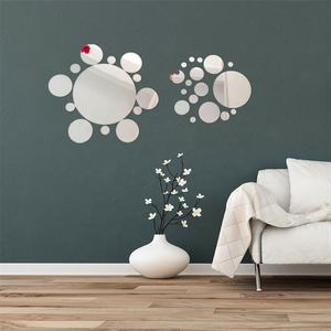 Multi-Size Round Acrylic Mirror <b>Wall</b> <b>Stickers</b> Shatterproof <b>Removable</b> Bubble Dot Decorative Mirrors for Home Decor - Product Image 2