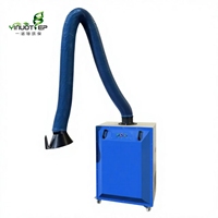 Extracteur de fumées de soudage à double filtre, purificateur mobile industriel de fumées et de poussières de soudage pour l'élimination des fumées de soudage