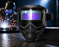 Casque de soudage professionnel à obscurcissement automatique, grande zone de vision, alimenté par énergie solaire, casque de soudage couleur réelle pour MIG TIG MMA
