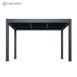 Hot Sale 3x3m 3x4m 3x6m Motorized Free Standing Aluminum Louvered Pergola Awning Patio <strong>Cover</strong> <strong>Gazebo</strong> <strong>for</strong> Outdoor Garden/Yard - Product Image 3