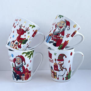 Custom Santa Claus Ceramic <b>Mug</b> Christmas Cartoon Design Gift Cup 350ml - Product Image 2