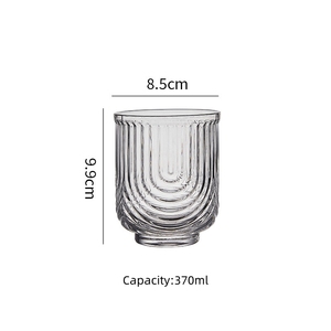 Bicchiere in Vetro Rotondo per Americano Ghiacciato, Capacità 410-550ml, Ecologico e Portatile, Stile Americano per Casa, Regalo, Ristorante e Hotel - Product Image 6