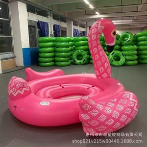 Flotador inflable de cisne Hongcheng de 350x300x125cm, flotador gigante para piscina para adultos, diversión al nadar - Product Image 5